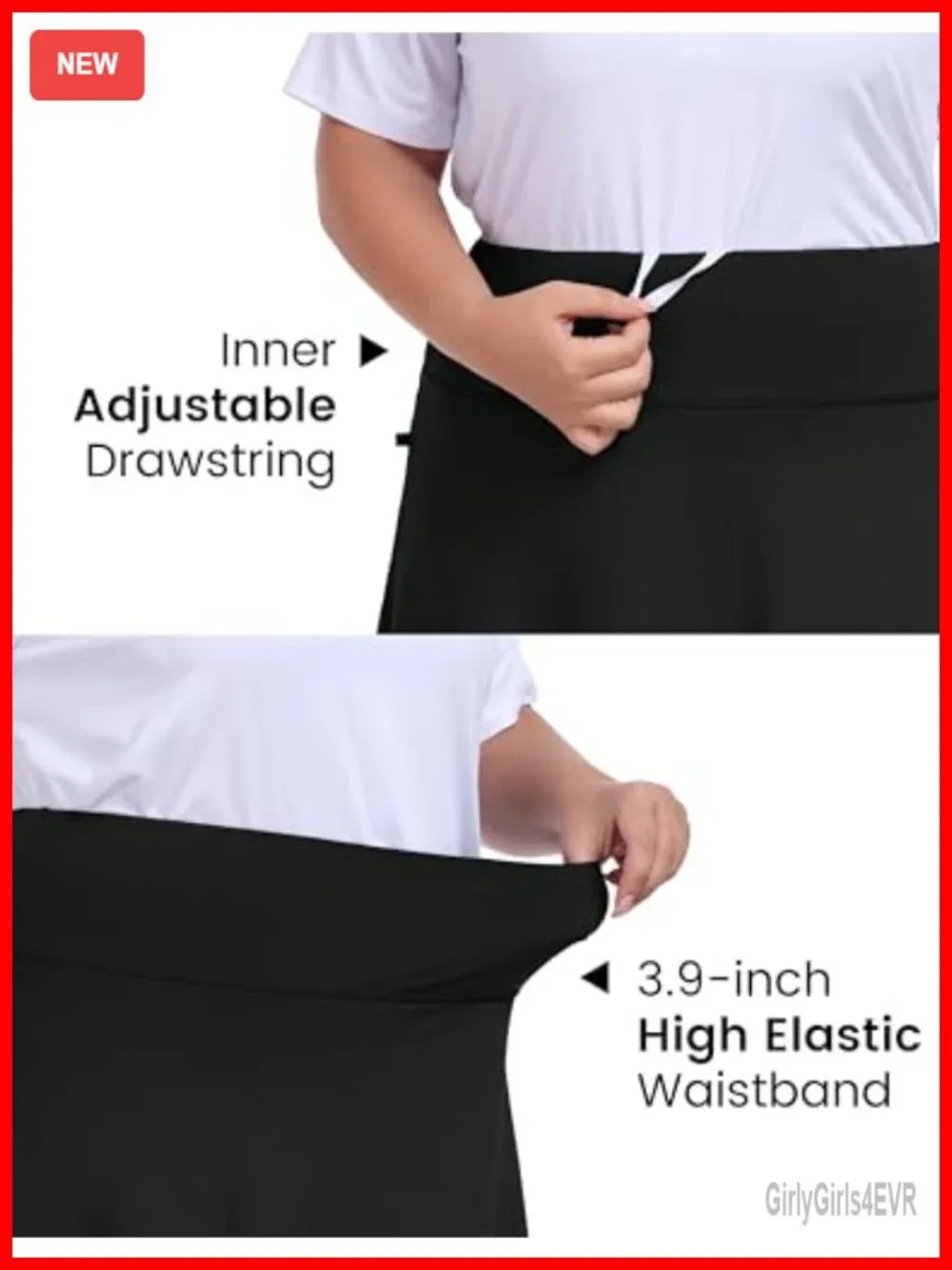 Plus Size Athletic Skort 20